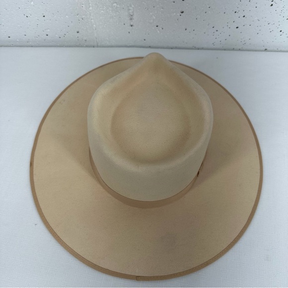Lack of Color size XL 61cm Ivory Rancher Wool Fedora Hat - Picture 10 of 16